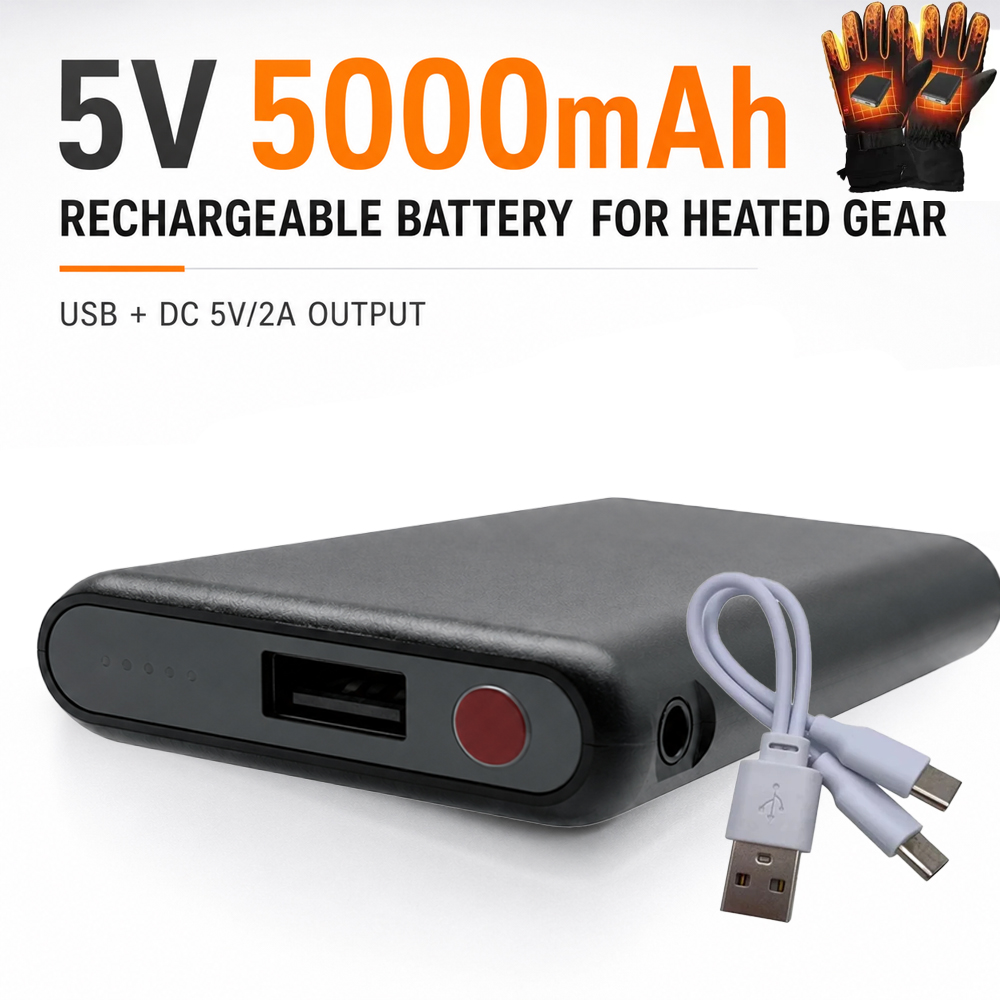 Heated Vest Battery - 5V 5000mAh beheizte Handschuhe Batterie Power