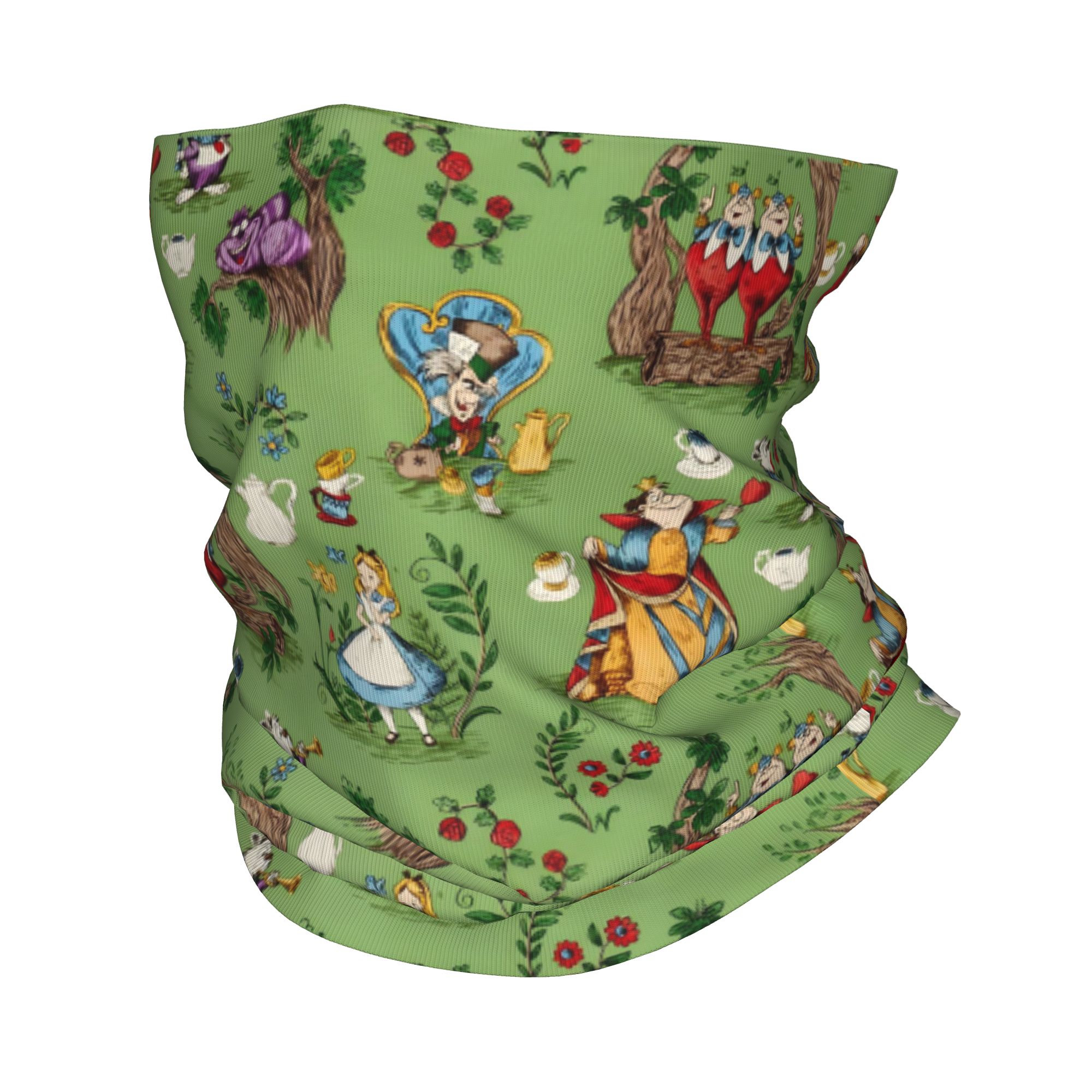 Neck Gaiter Fleece - Maßgeschneiderter A-Alice im Wunderland Bandana-Halswärmer für