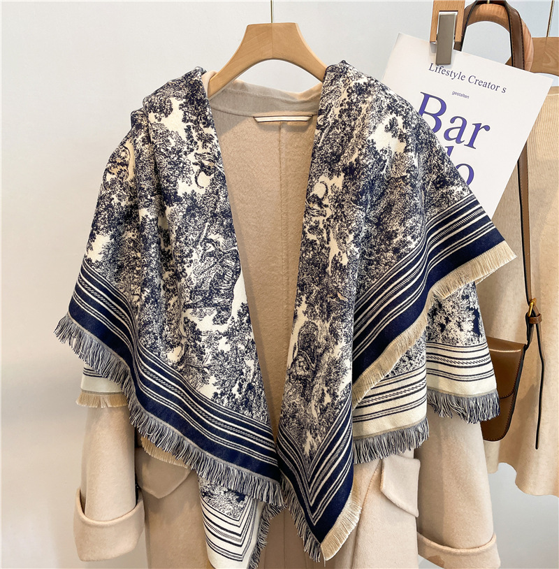 Cashmere Pashmina Wrap - Luxus Schal Frauen Kaschmir Mischung Bufanda