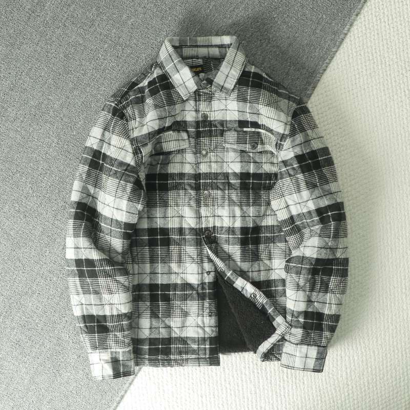 Herbst-Winter-Herren-Hemdjacke – Flannel Shirt Lined Bewertung und Preis