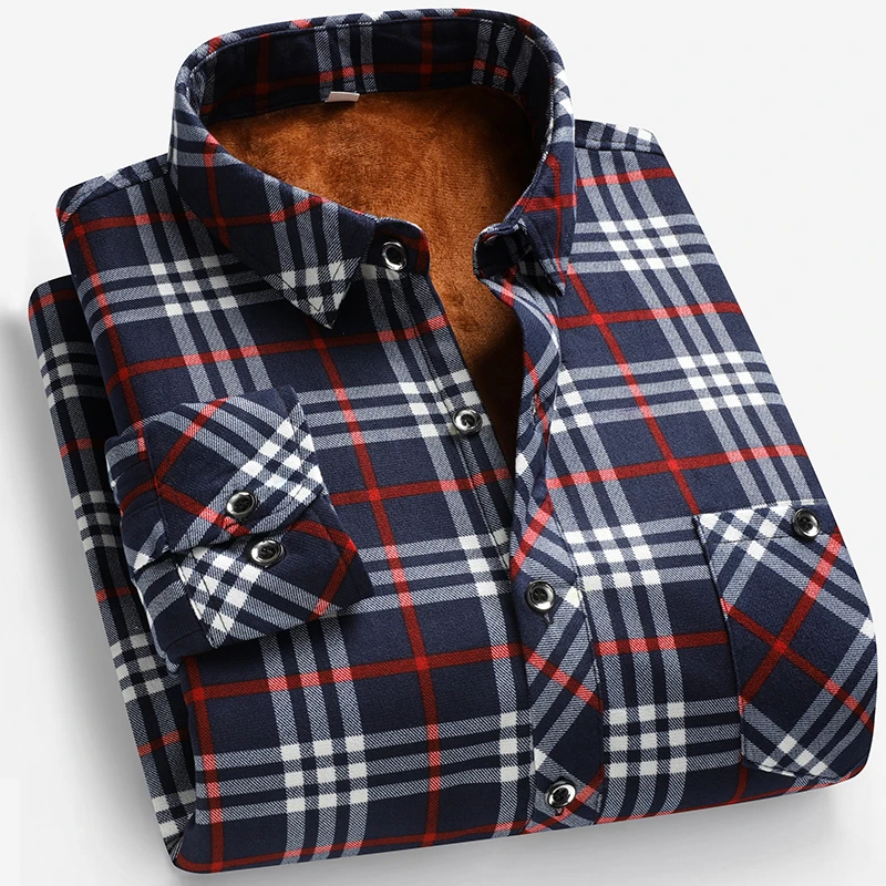 Herbst und Winter Herren-Langa – Flannel Shirt Lined Bewertung und Preis