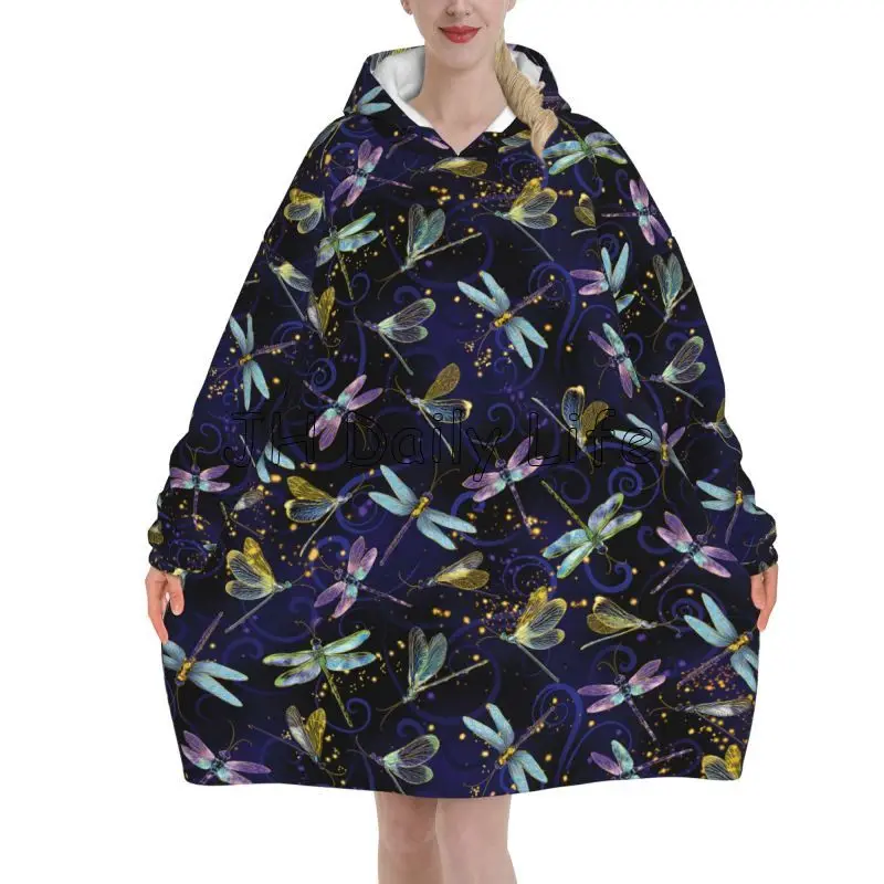 Dragonfly Galaxy Tragbare Deck – Sherpa Hoodie Fleece Bewertung und Preis