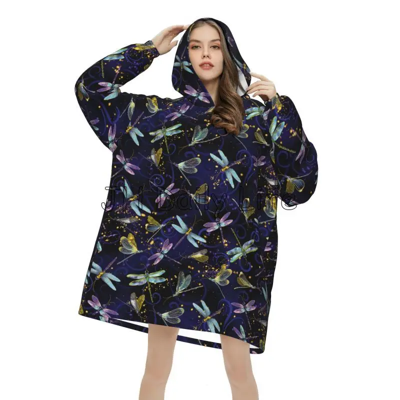 Dragonfly Galaxy Tragbare Deck – Sherpa Hoodie Fleece Bewertung und Preis