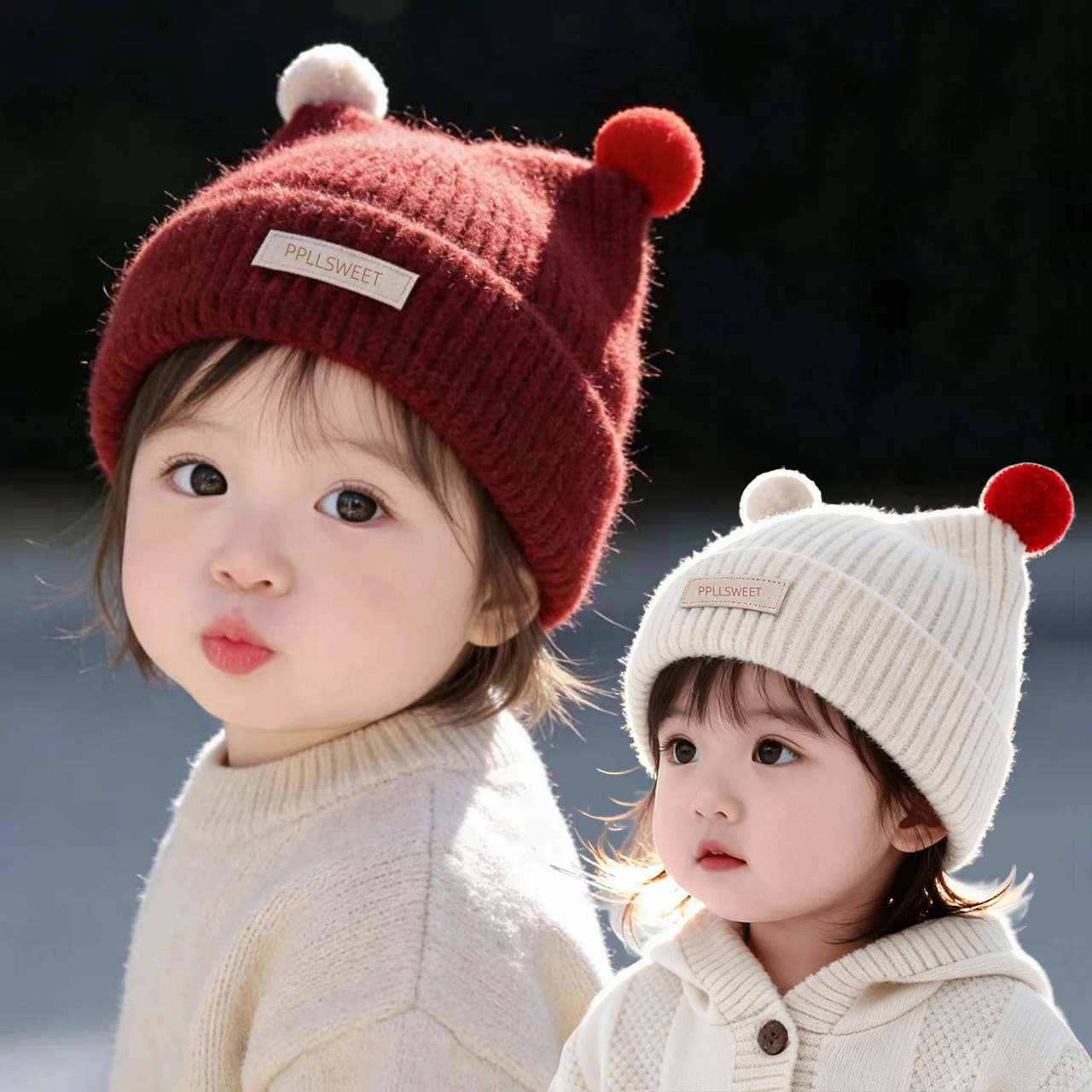 Gestrickte Mütze für Babys von – Knit Beanie Hat Warm Bewertung und Preis