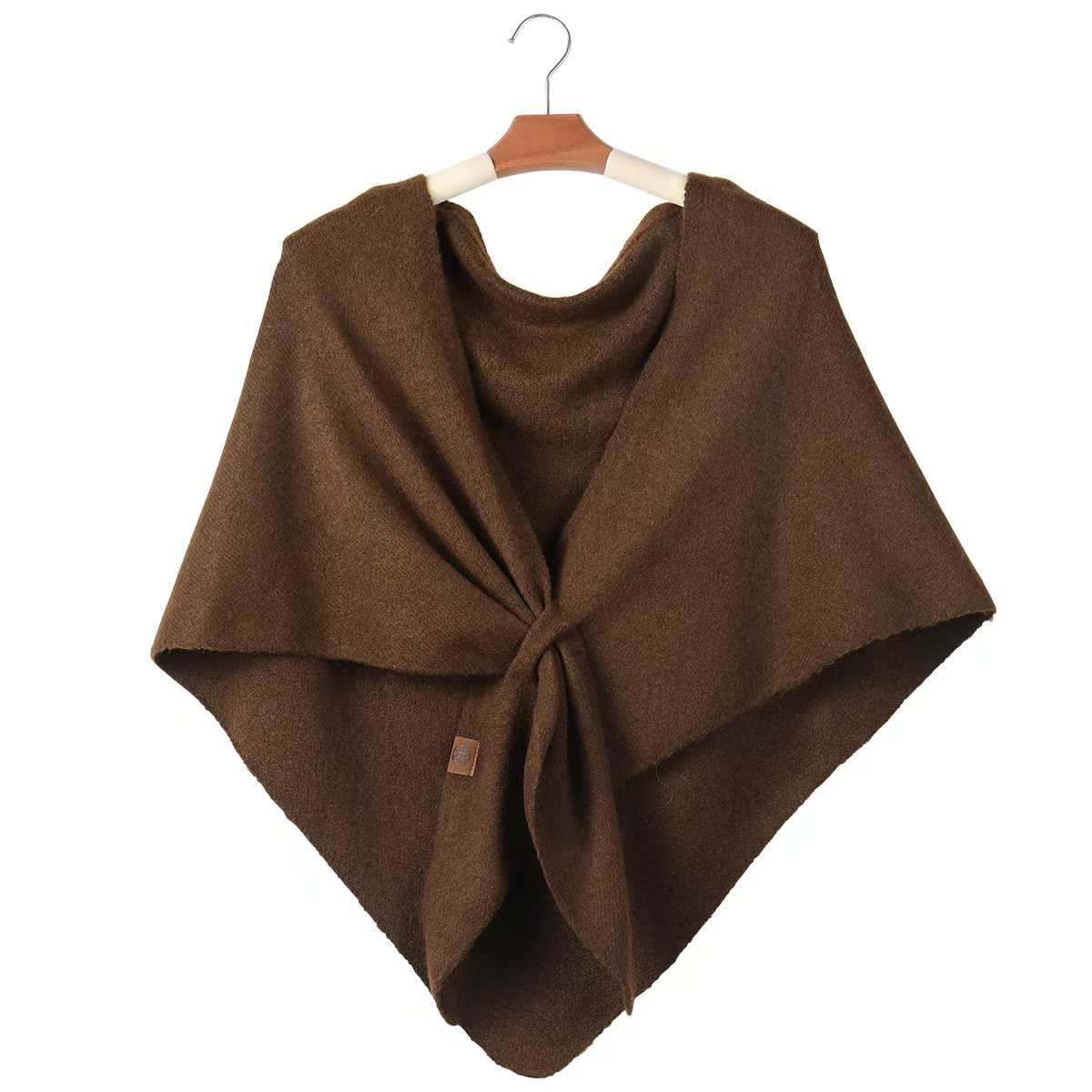 Einfarbiger Gestrickter Dreiec – Shawl Wrap Winter Bewertung und Preis
